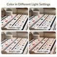thumbnail image 7 of ODIKA 6'x9' Washable Area Rug Non-Slip, Easy Care, Under Door Layered Bold Stripe Stars Motif Layering Doormat Front for Family Room, Living Room, Master Bedroom, 7 of 7