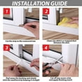 thumbnail image 2 of Draught Excluder Brush Pile Seal Film Door Sash Sealing Strip, 2 of 9