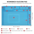 thumbnail image 4 of Soldering Mat 17.7inch Heat Resistant Silicone Repair Mat Reusable Electronics Work Mat Multi Purpose Work Station Pad for Electronic Soldering Iron Phone Repair, 4 of 10