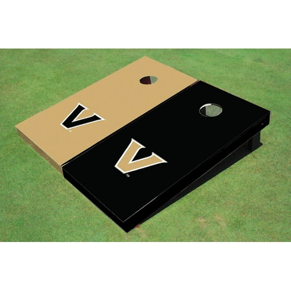 Vanderbilt University Alternating Solid Cornhole Boards