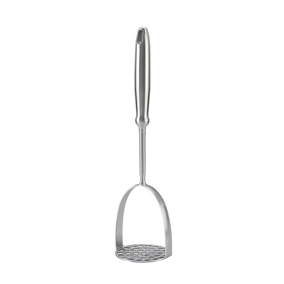 Machacador de patatas de acero inoxidable para puré de patatas, judías, aguacates y huevos duros. Resistente, a prueba de óxido, apto para lavavajillas. Utensilio de cocina con mango largo y cómodo,