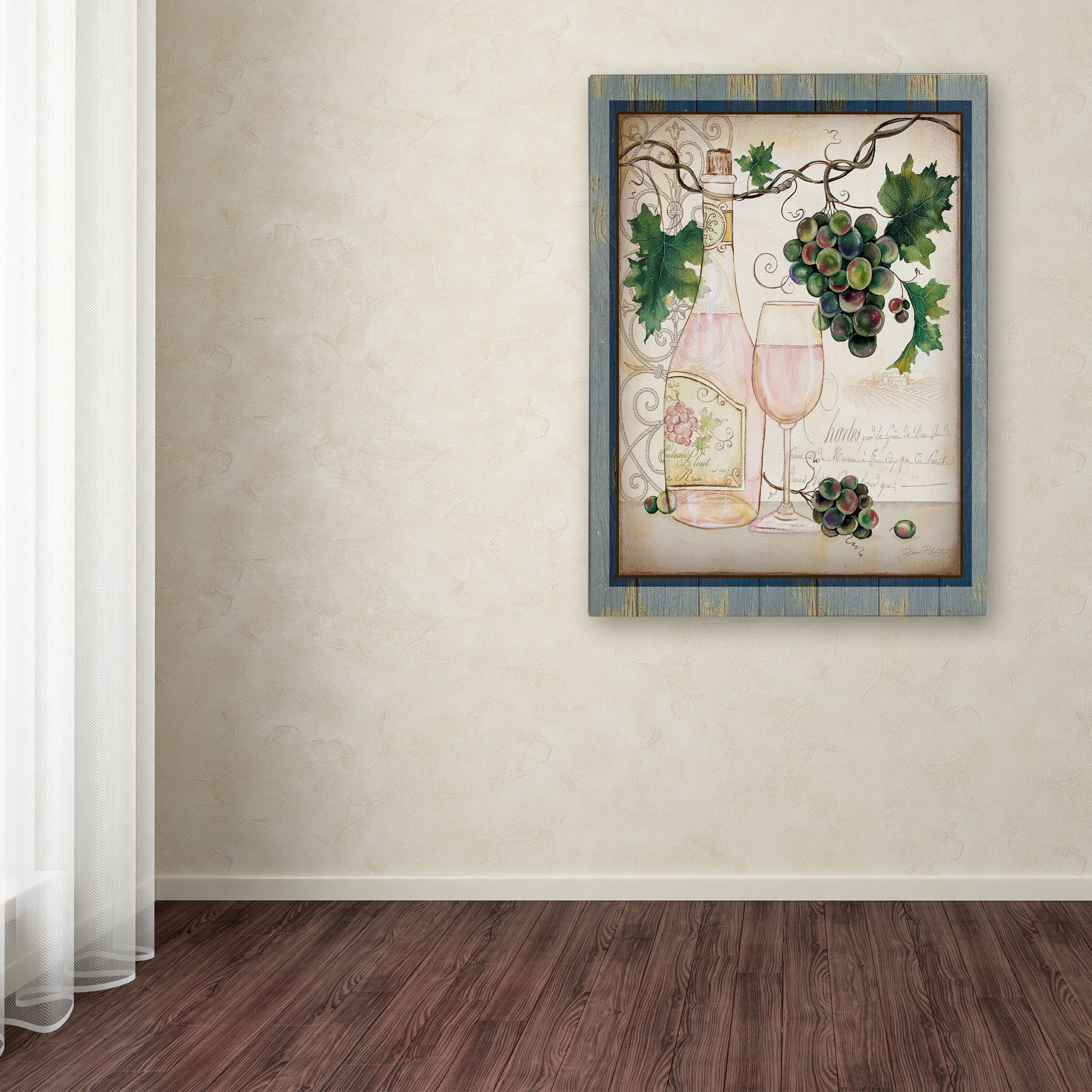 Trademark Fine Art 'Chateau Plout Wine 3' Canvas Art by Jean Plout