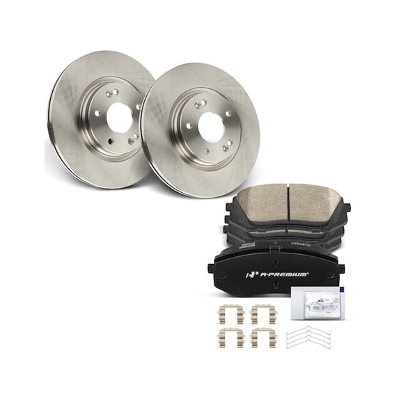 Front Brake Pad and Rotor Kit 6 - Compatible with 2016 - 2020 Kia Optima - Autopart Premium