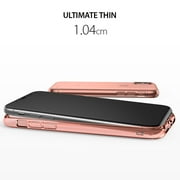 Ringke Air Case Compatible with iPhone X, Lightweight & Thin Flexible TPU Scratch Resistant Cover - Rose Gold