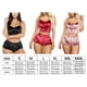 thumbnail image 3 of Conjunto de pantalones cortos de terciopelo sexy para mujer, ropa de dormir, ropa interior, lencería, regalo, negro, S Speravity XX000204-01, 3 of 7