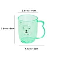 thumbnail image 3 of Toothbrush Holder Toothbrush Cup Bear Mouthwash Cups Transparent Brush Teeth Wash Cup, 3 of 6
