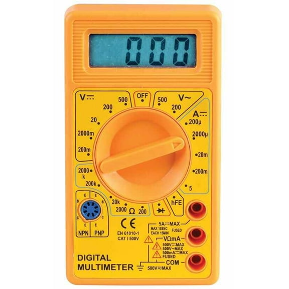 DURATOOL - 500V AC/DC Manual Ranging Digital Multimeter