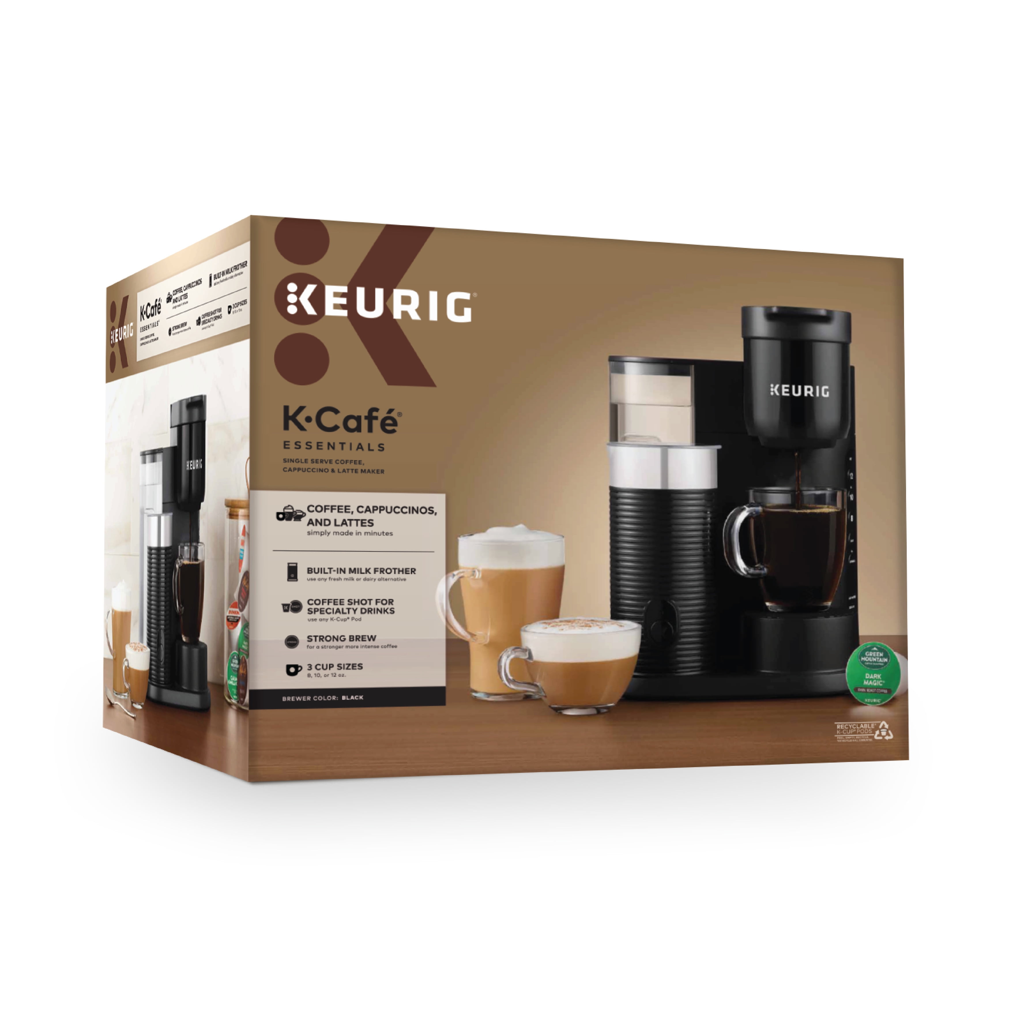 Keurig K-Café Essentials Single Serve K-Cup Pod Coffee Maker, Black Walmart.com