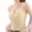 Beige, variant on Public Cropped Camisole Tank Top with Built in Bra for Women Trendy Spaghetti Strap Sleeveless V Neck Summer Ribbed Tops Going out Slim Fit Workout T Shirts Beige One Size