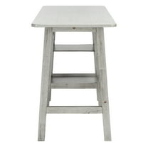 SAFAVIEH Sofara Solid Writing Desk w/ 2 Shelves, Dark Grey