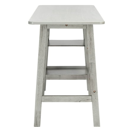 UPC: 0195058157353 | SAFAVIEH Sofara Solid Writing Desk w/ 2 Shelves  Dark Grey
