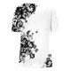 thumbnail image 5 of Moda para mujer Tops Printe Casual Loose Fit Camisetas Blusa Estampado O-cuello Camisa Pompotops hfajkhk128759, 5 of 5