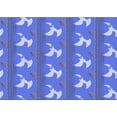 thumbnail image 1 of Ahgly Company Indoor Rectangle Patterned Denim Blue Area Rugs, 8' x 12', 1 of 6