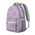thumbnail image 2 of Colorful Cartoon Students Backpack Fun Graffiti Style with Moon, Stars, and Space Theme, Durable and Comfortable for Students’s School and Outdoor Use, 2 of 6