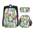 thumbnail image 1 of Balery Flowers and Cactus Mochila Escolar 3 en 1 para Niños - Mochila Resistente con Lonchera Térmica y Estuche - Mochila Escolar para Niños y Niñas, 1 of 7
