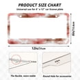 thumbnail image 7 of Aluminum License Plate Frame 2 Pack Car Exterior Accessory Car Tag Holder for Front Rear Plates Cars Decor Pink and Brown Tie-dye Flowers, 7 of 7