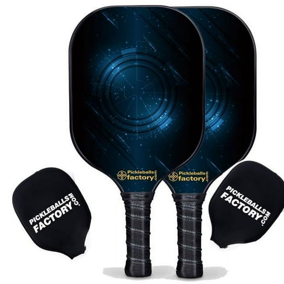Pickleball Factory PB00049-5-C Pickleball Starter Set - Technology Custom Pickleball Paddle, Home Pickleball Set, Carbonfiber Graphite