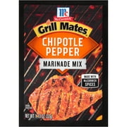Angle View: McCormick Grill Mates Chipotle Pepper Marinade Seasoning Mix, 1.13 oz