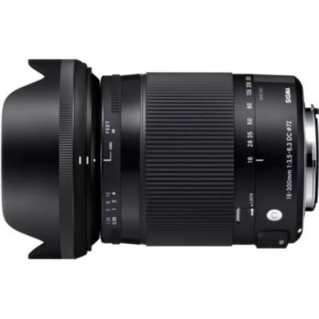 Sigma - 18-300mm f/3.5-6.3 DC Macro OS HSM Optical Zoom Lens for Canon EF - Black