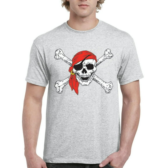 IWPF - Men's T-Shirt Short Sleeve - Jolly Roger Skull & Crossbones