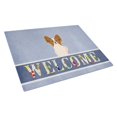 thumbnail image 1 of Carolines Treasures BB5659LCB Papillon Rouge Blanc Bienvenue Planche à Découper en Verre - Grand, 1 of 2