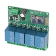 thumbnail image 1 of Module Relais, PCB 4 Canaux Faible Consommation d'Énergie Carte Relais SPP Support pour Maison Intelligente DC12V, 1 of 7