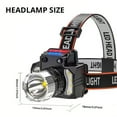 thumbnail image 4 of ZFYXGS Rechargeable Headlamps, Bright LED Headlamp Flashlight, 500 230° Wide Beam & Spotlight, Sensor Mode, Head Lamp With Clips For , Camping, Running,, 4 of 6