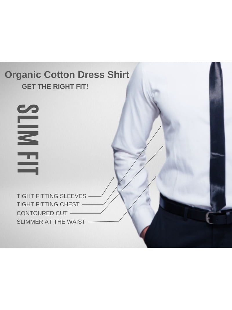 Slim Fit Button Down Men's Dress Shirts with Matching Tie Sweatproof Casual  Long Sleeve Shirt - Walmart.com