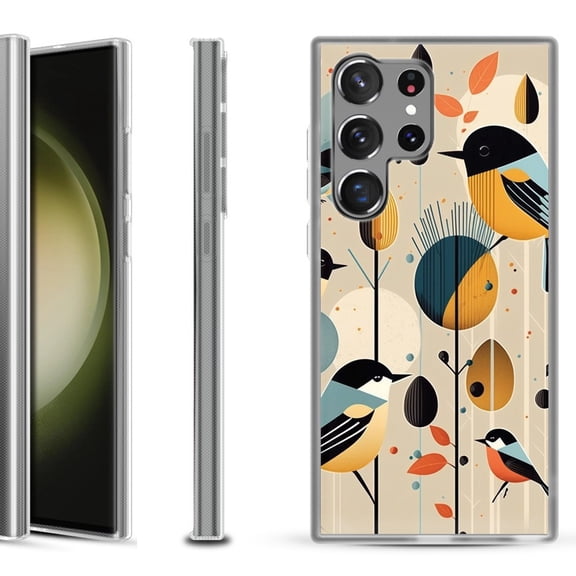 Slim-Fit Fashion Phone Case for Samsung Galaxy S23 Ultra, by OneToughShield ® - Bird Cardinal