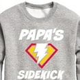 thumbnail image 3 of Instant Message - Dad & Son Matching Set - Papa & Sidekick - Men's & Kids Crew Neck Fleece Pullover, 3 of 6