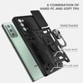 thumbnail image 4 of for Samsung Galaxy Note 20 Case with Flexible TPU Screen Protector 2 Pcs, Slide Camera Lens Cover Protective Case with Magnetic Ring Kickstand for Samsung Galaxy Note 20 5G-Black, 4 of 7
