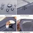 thumbnail image 4 of 9Pcs Storage Bags Set Multifunctional Cosmetic Suitcase Tidy Organizers Large Cosmetic Toiletries Pouch Wardrobe Vacation Compression Suitcase Gray, 4 of 7