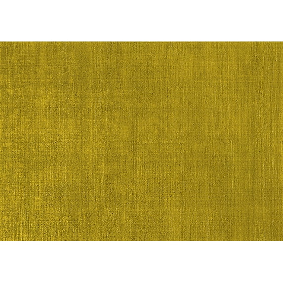 Ahgly Company Machine Washable Indoor Rectangle Oriental Yellow Industrial Area Rugs, 8' x 10'