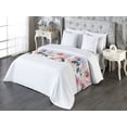 thumbnail image 3 of Geometric Floral Bed Runner, Blossoming Rose Bouquets with Modern Polygonal Shapes, Decorative Accent Bedding Scarf for Hotels Homes & Guest Rooms, King, Pale Pink and Hunter Green, by Ambesonne, 3 of 3