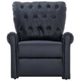 thumbnail image 3 of vidaXL Reclining Chair Black Faux Leather, 3 of 5