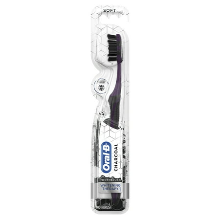 Oral-B Charcoal Whitening Therapy Toothbrush, Soft, 1