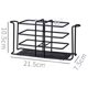 thumbnail image 2 of Soporte para cepillos de dientes para baño, soporte para cepillos de dientes montado en la pared con 2 portavasos y 5 ranuras, acero inoxidable para el administrador de accesorios de baño de ducha (negro) Sailing Electrónica, 2 of 5