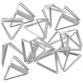 thumbnail image 4 of Clips triangulares para notas de 20 piezas, soporte para tarjetas de mesa, soportes metálicos para notas, Clips para fotos de esc HOMEMAXS 15815243-MX, 4 of 6