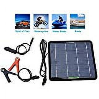 ECO WORTHY 12 Volts 5 Watts Portable Power Solar Panel Battery Charger Backup for Car Boat Batteries