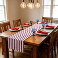thumbnail image 4 of Uklsqma Independence Day Star Polyester Table Runner for Dining Table, 1 Piece, Festive July Holiday Decor, Lightweight Easy-Clean, 33 x 150/180/200 cm, 4 of 6