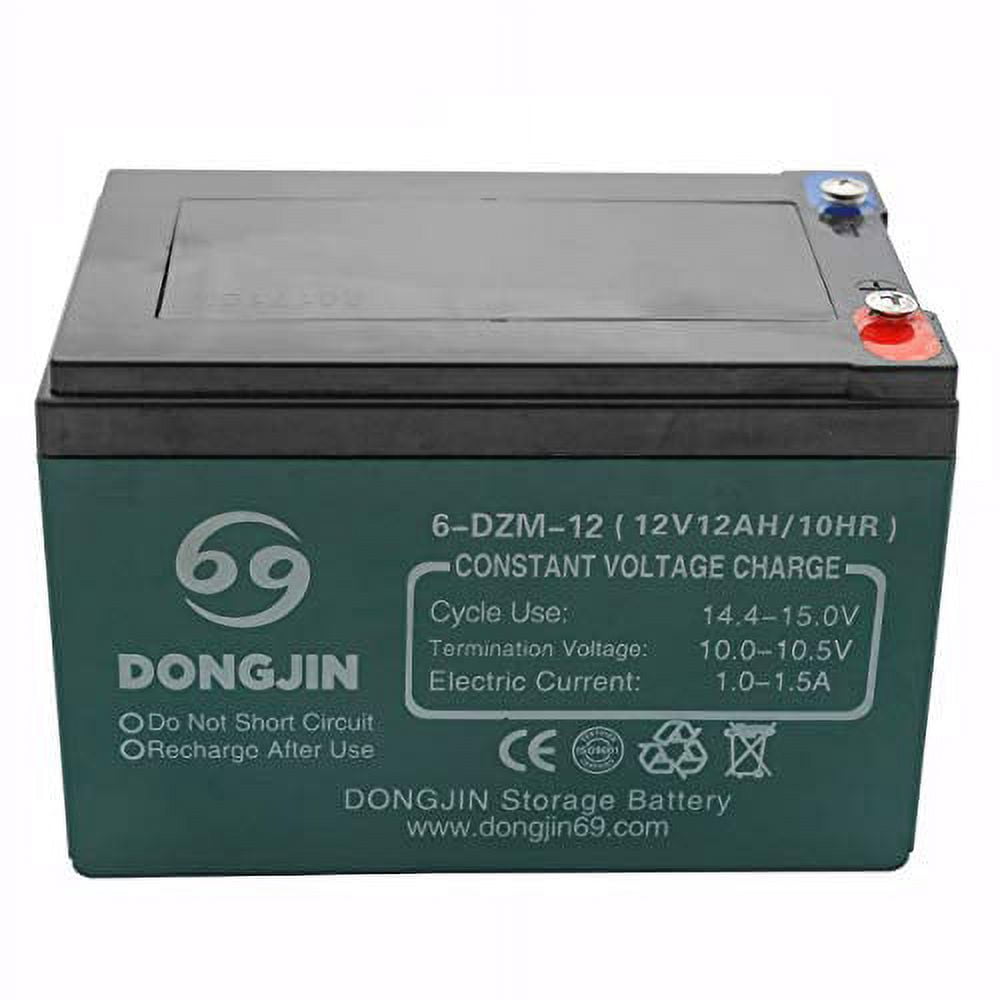 ZXTDR 6-DZM-12 12V 12AH Rechargeable Battery for Electric Bike Scooter Go Kart