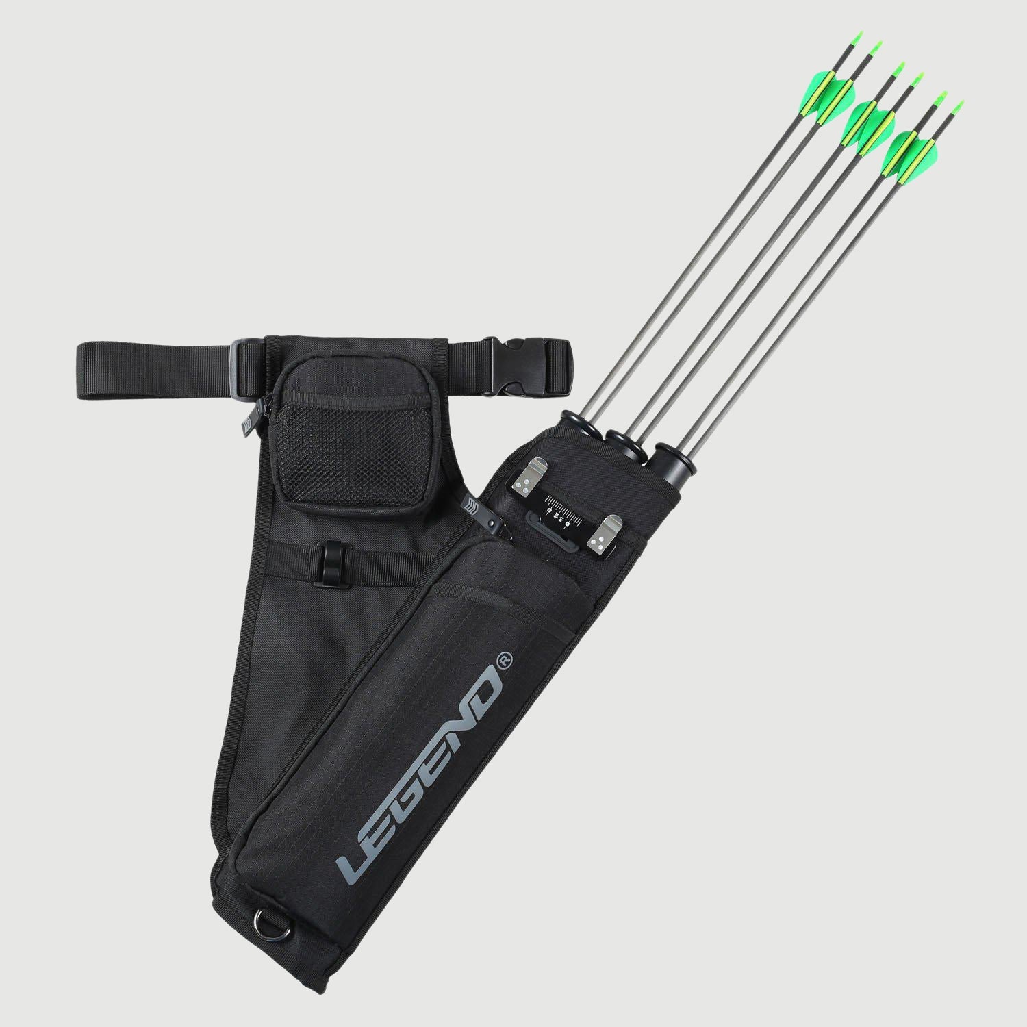 Legend Archery Quiver, Nylon Hip Quivers with 3 Arrow Tube Cases for