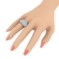 thumbnail image 4 of 2 Carat Diamond Wedding Band Ring in 925 Sterling Silver (Ring Size 8.75), 4 of 5