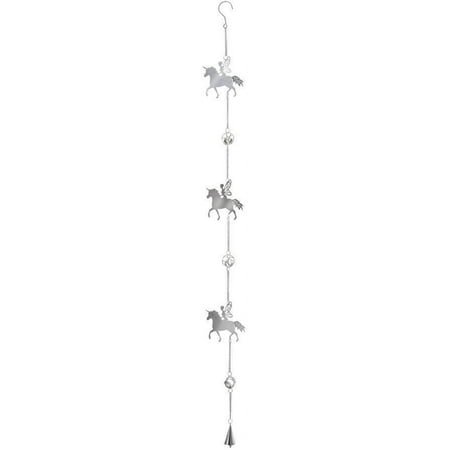 Alchemy Fairy Unicorn Indoor Wind Chimes Bell Silver Hanging Decoration Girls