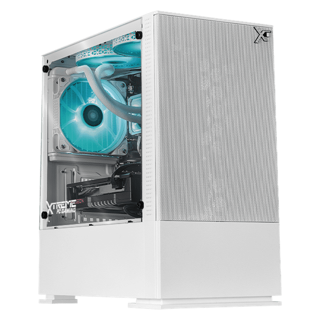 PC Gamer Xtreme PC Gaming AMD Radeon RX 9060 Ryzen 7 5700X 32GB SSD 1TB Sistema Liquido WIFI BT W10 White gaming competitivo y streaming