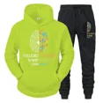 thumbnail image 4 of Conjunto de 2 piezas de sudaderas y pantalones con diseño de tendencia de inteligencia para hombre y mujer, sudaderas divertidas de estilo vintage con diseño de ciencia, chándales de manga larga a la, 4 of 5