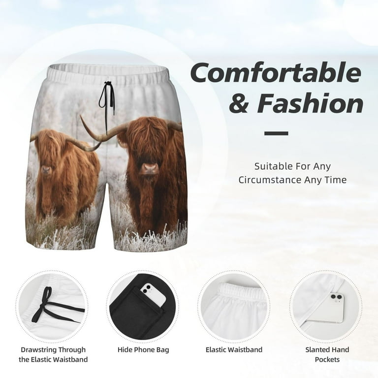 Xecao Yak for Men's Swimming Trunks Swim Trunks Quick Dry Swim