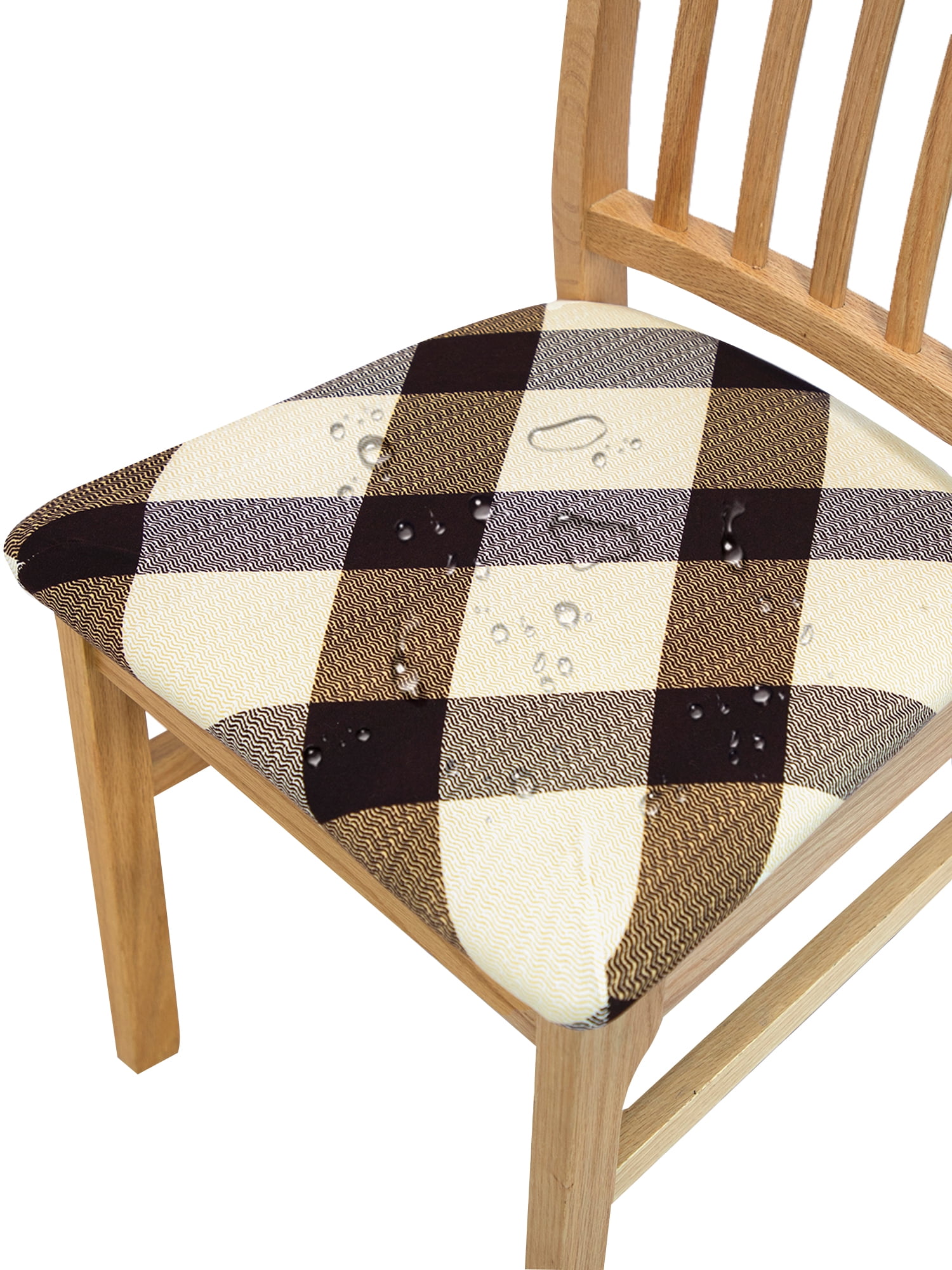 KBOOK 100 Waterproof Seat Cover for Dining Room Printed Cushion Cover