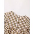 thumbnail image 5 of hirigin Newborn Baby Girls Jumpsuits Casual Ruffle Plaid Print Long Sleeves Romper for Infant Toddler, 5 of 9