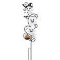 thumbnail image 3 of Solar Halloween Garden Stake Light, Bats & Spooky Ghosts Waterproof Solar Lantern Stake with Hanging Pumpkin, Outdoor Halloween Yard Decor for Garden Patio Lawn Pathway, 3 of 9